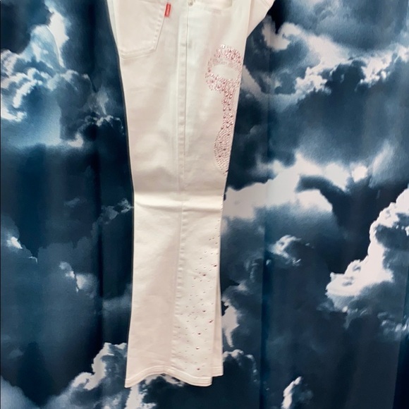 LE MORE SEQUINS JEAN ON One LEG - Picture 4 of 6